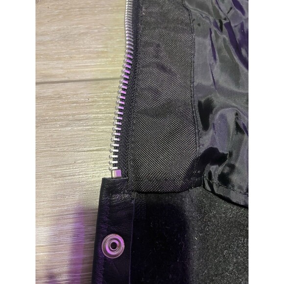 Men's Leather Riding Chaps by Silver Bike Size L Biker Wear - Picture 6 of 10